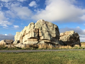 Okotoks, or the Big Rock. My first visit to the thing my new home is named for. 